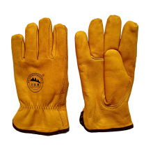 Cow Leather Winter Warm Driving Gloves with Thinsulate Full Lining